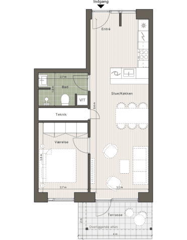Plantegning for: Industrisvinget 1, 3.02, 4030 Tune