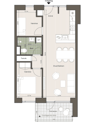 Plantegning for: Industrisvinget 1, 3.03, 4030 Tune