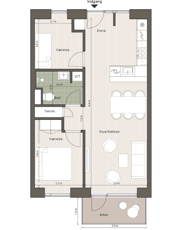 Plantegning for: Industrisvinget 1, 3.15, 4030 Tune