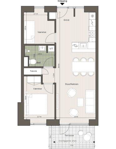 Plantegning for: Industrisvinget 1, 4.04, 4030 Tune