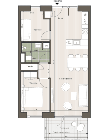 Plantegning for: Industrisvinget 1, 4.05, 4030 Tune