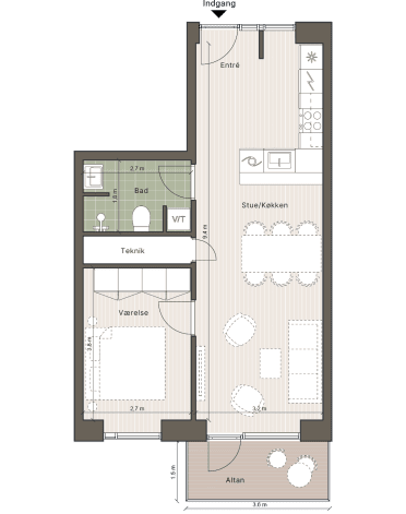 Plantegning for: Industrisvinget 1, 4.12, 4030 Tune